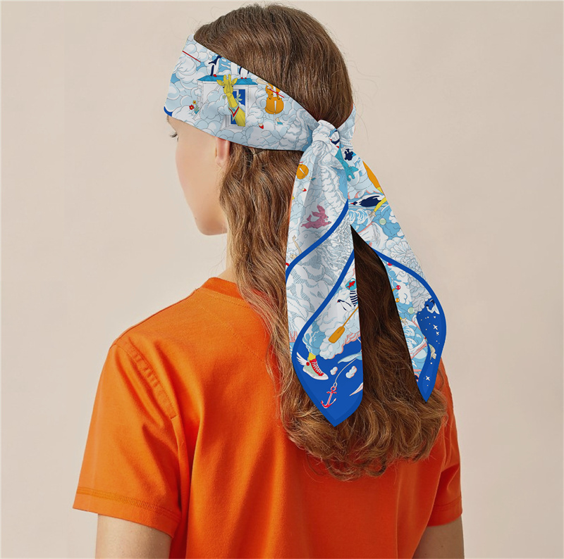 POBING Twill Syal Sutra ผู้หญิ - Scarf Silk Square บทวิจารณ์และราคา