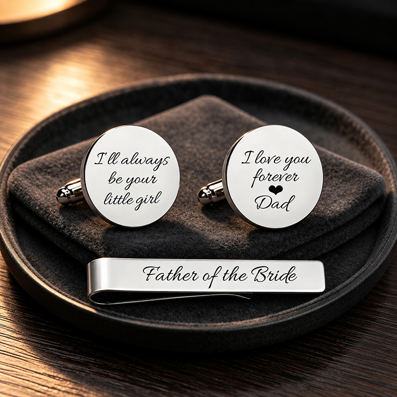 ชุดกระดุมข้อมือและที่หนีบเนคไท - Tie Bar Set Gift บทวิจารณ์และราคา