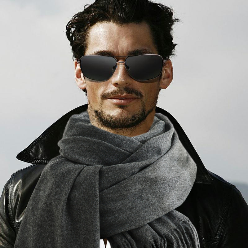 ผ้าพันคอแฟชั่นชายฤดูหนาว WARM  - Muffler Men Wool บทวิจารณ์และราคา