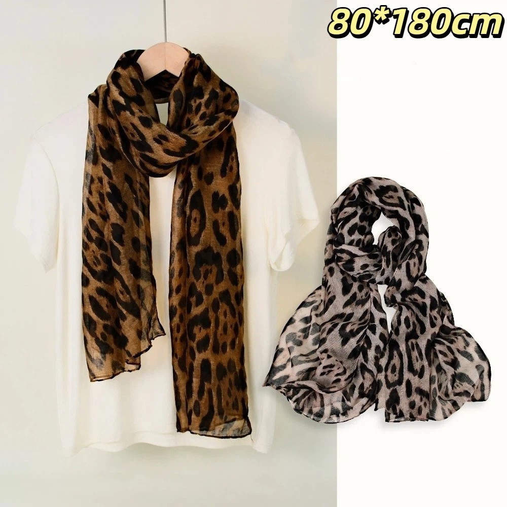 ผ้าพันคอลายเสือดาวเนื้อนุ่มแบบ - Face Scarf Mask บทวิจารณ์และราคา