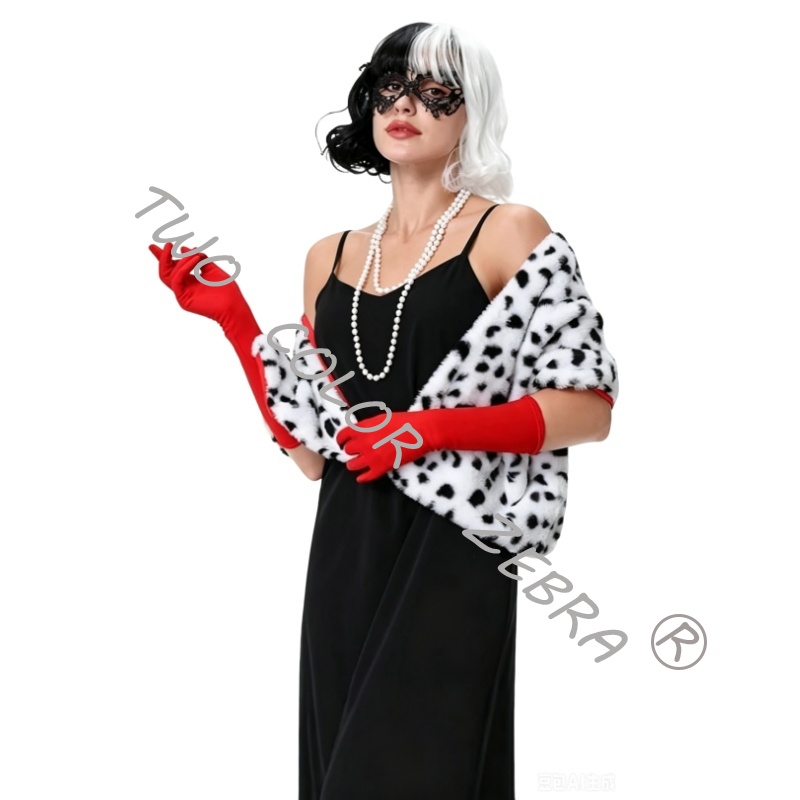 Cruella Deville คอสเพลย์อะนิเม - Face Scarf Mask บทวิจารณ์และราคา